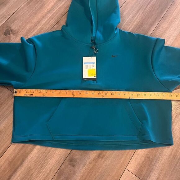 Nike Teal‎ Cropped Athletic Workout Pullover Women Medium - NWT - Picture 4 of 6